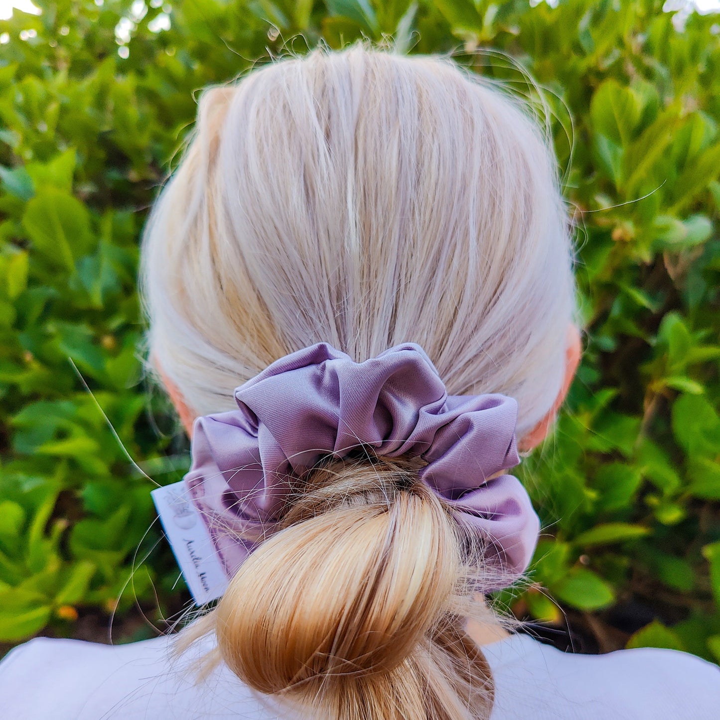 Lilac Satin Scrunchie Regular