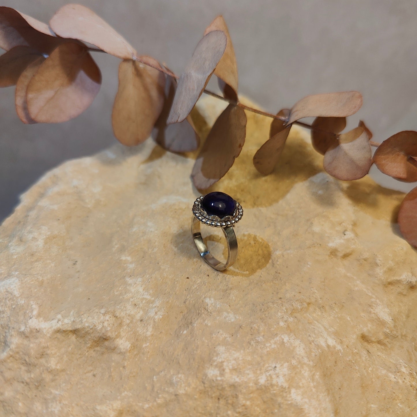 Amethyst Bubble Ring UK Size M
