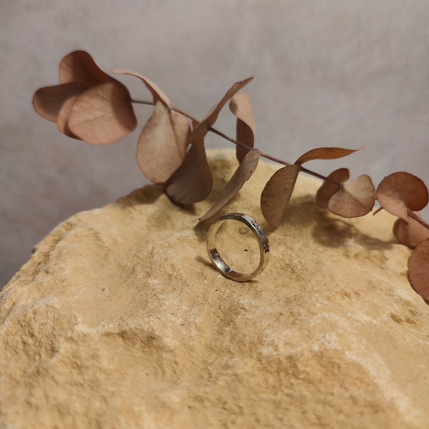 Star Print Ring UK Size P