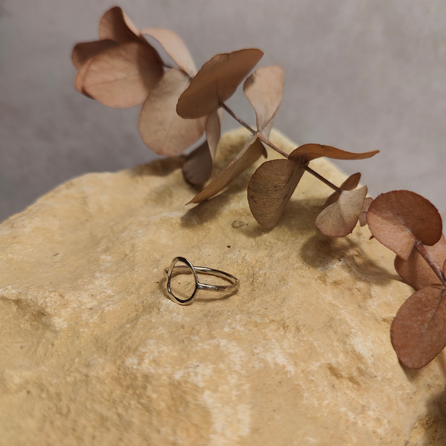Freeform Circle Ring UK Size Q