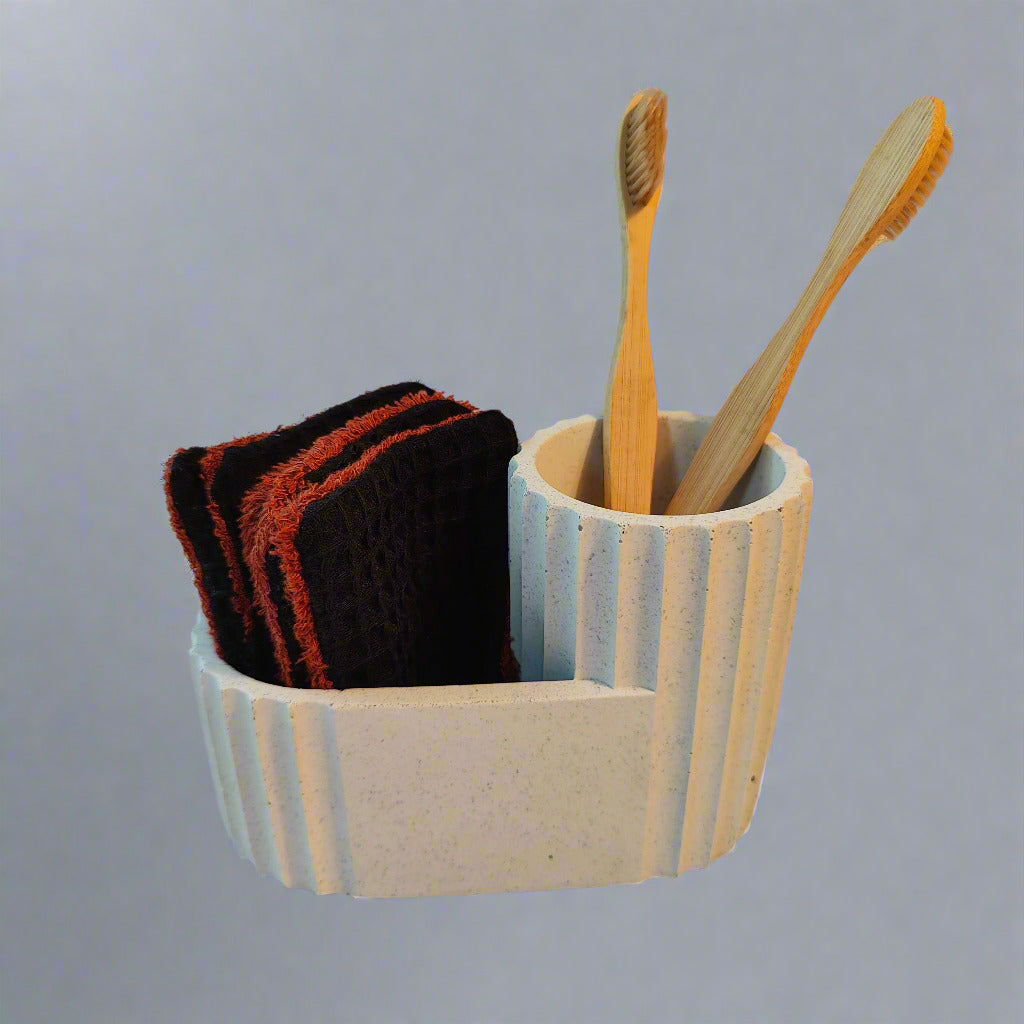 Black And Rust Reuseable Face Pads Set Of 5