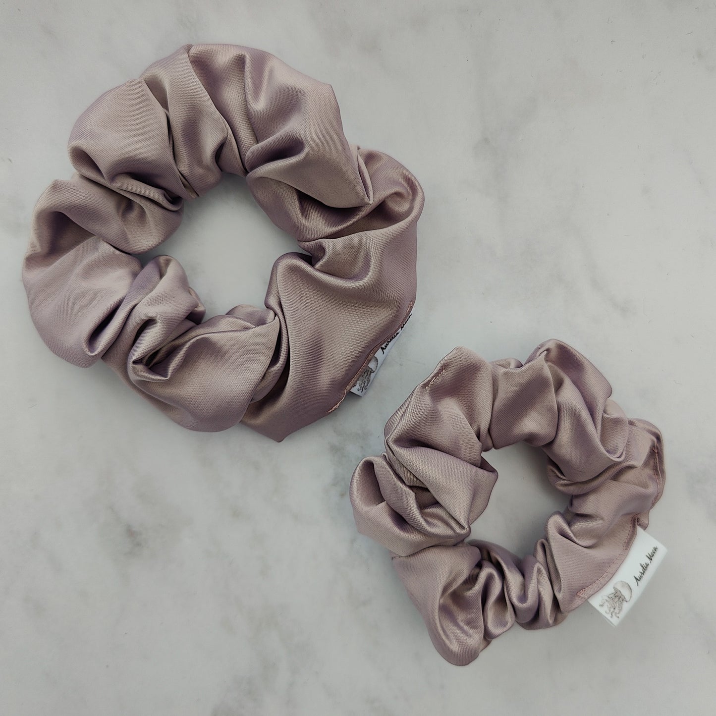 Lilac Satin Scrunchie Large