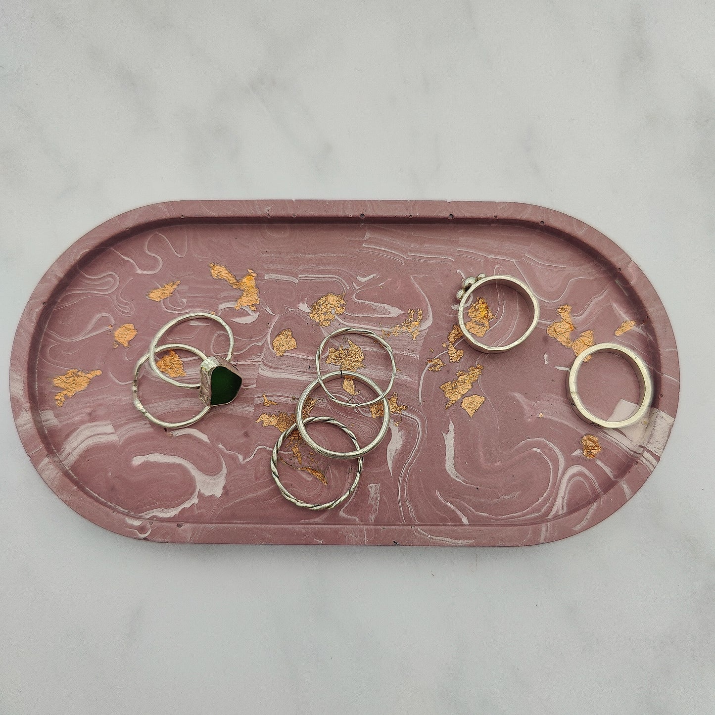Wine Red Oval Tricket Tray