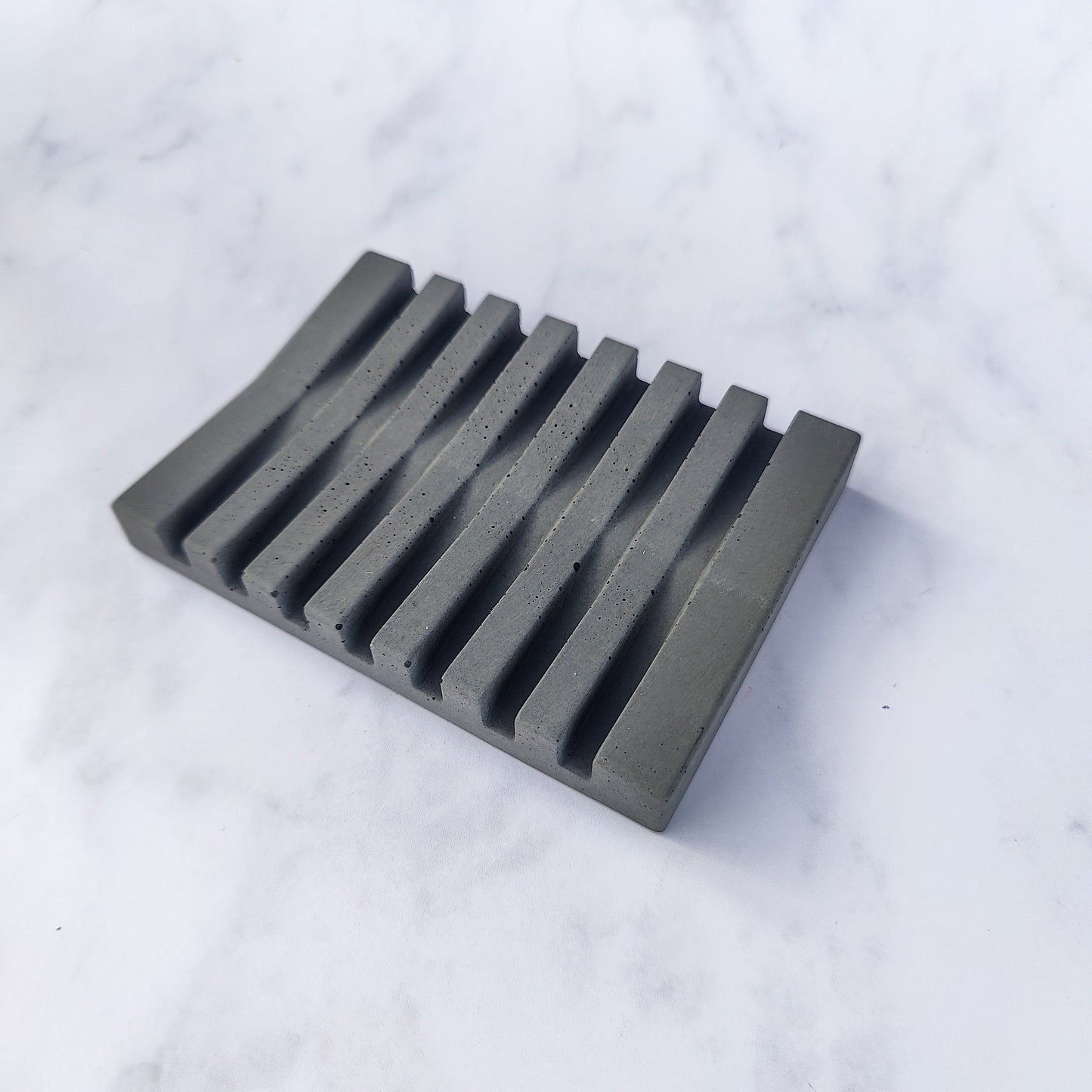 Dark Grey Jesmonite Soap Dish