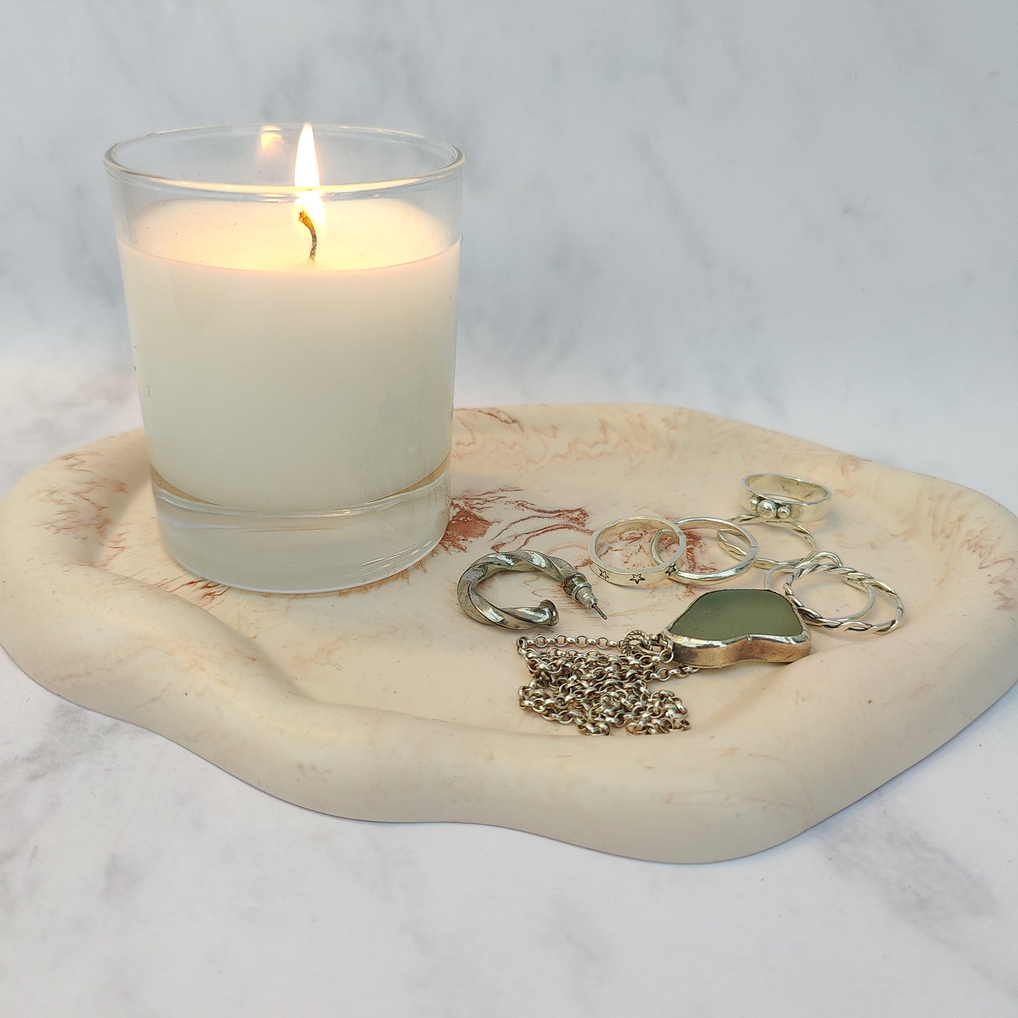 Whispering Sands Jesmonite Puddle Tray