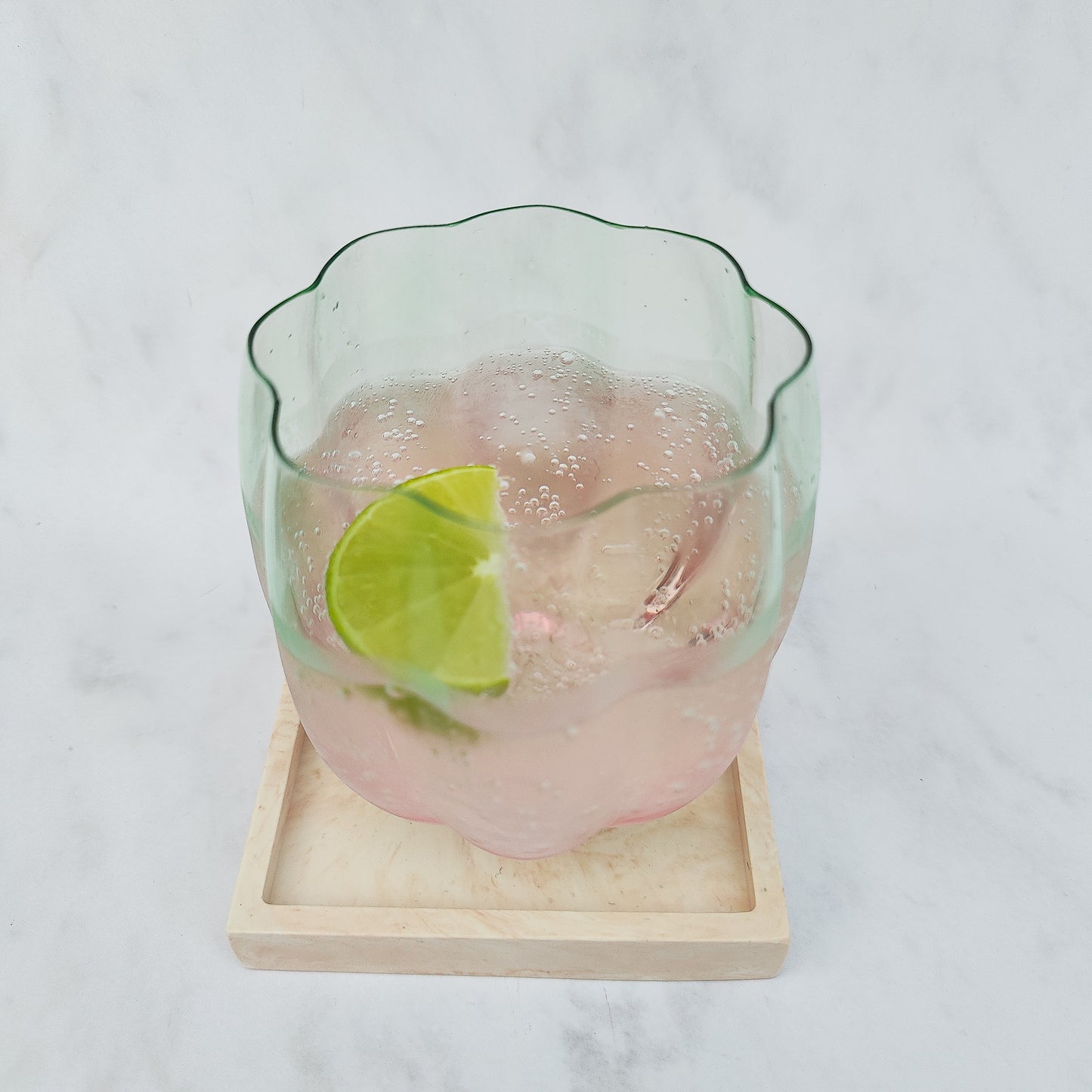 Whispering Sands Jesmonite Square Coaster Set Of 2