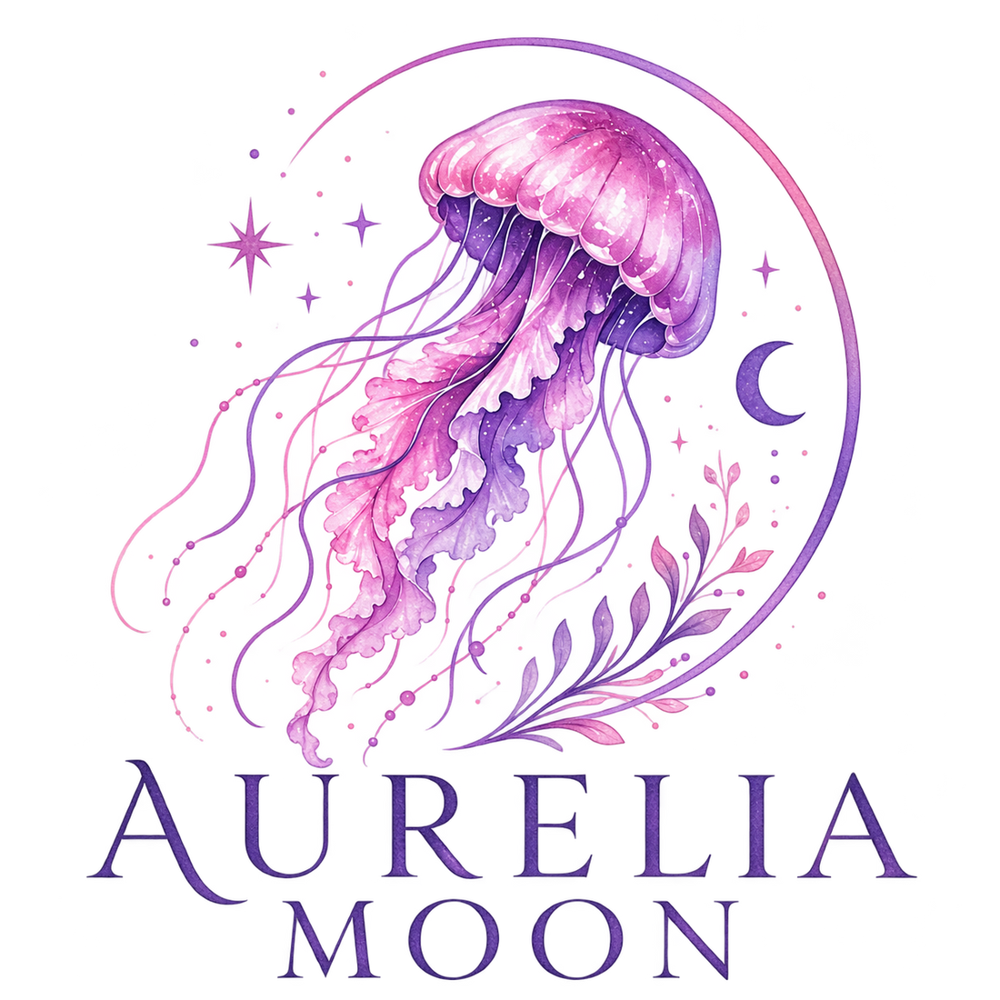 Aurelia Moon jellyfish logo
