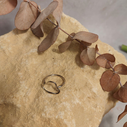 Freeform Cloud Ring UK Size O