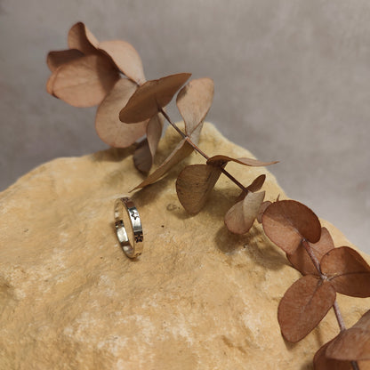 Star Print Ring UK Size P