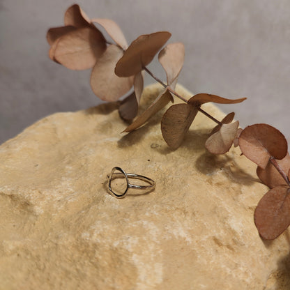 Freeform Circle Ring UK Size Q