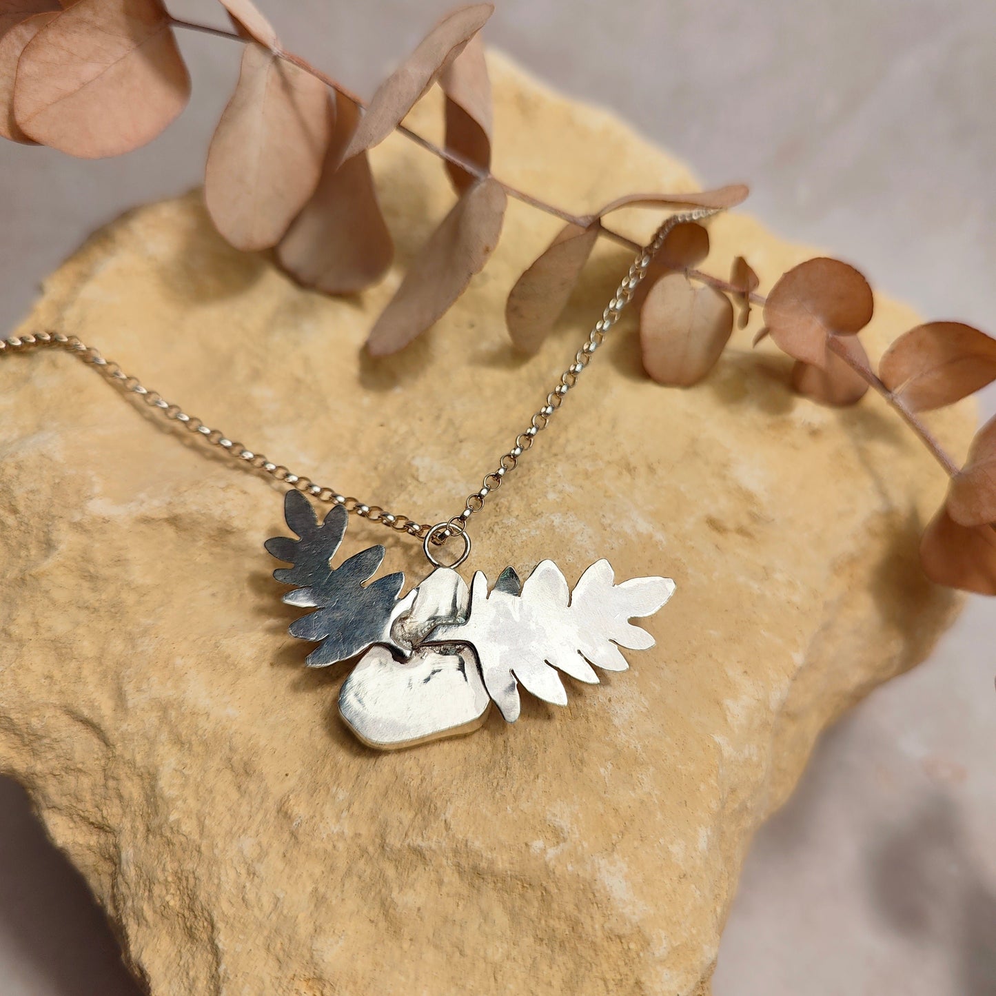 Fern Green Seaglass Pendant Necklace