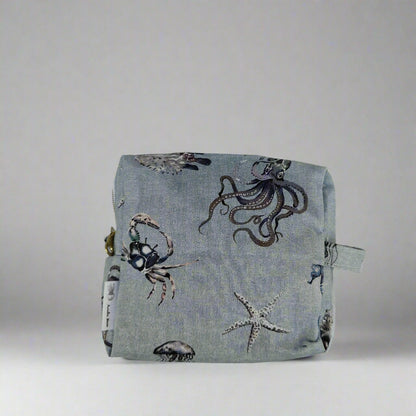 Small Blue Ocean Cosmetic Pouch