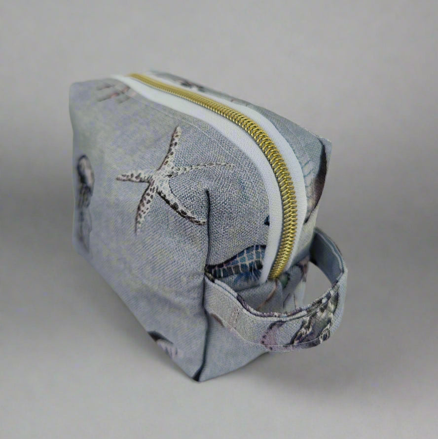 Small Blue Ocean Cosmetic Pouch