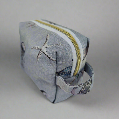 Small Blue Ocean Cosmetic Pouch