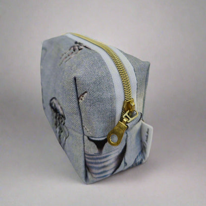 Small Blue Ocean Cosmetic Pouch