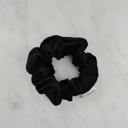 Black Satin Scrunchie Regular