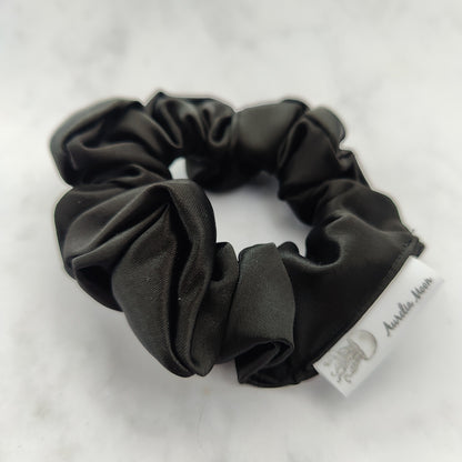 Black Satin Scrunchie Regular