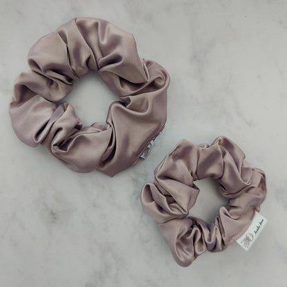 Lilac Satin Scrunchie Large