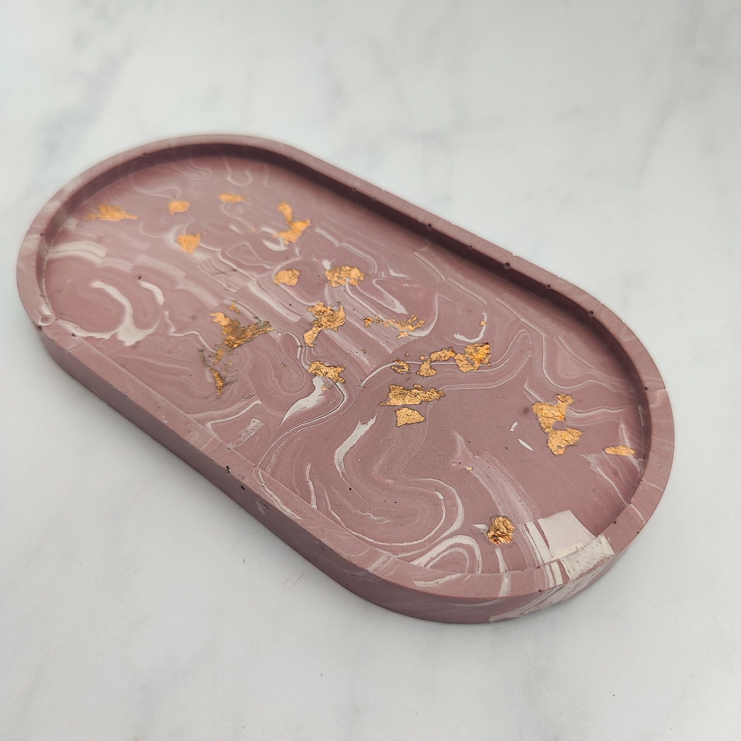 Wine Red Oval Tricket Tray