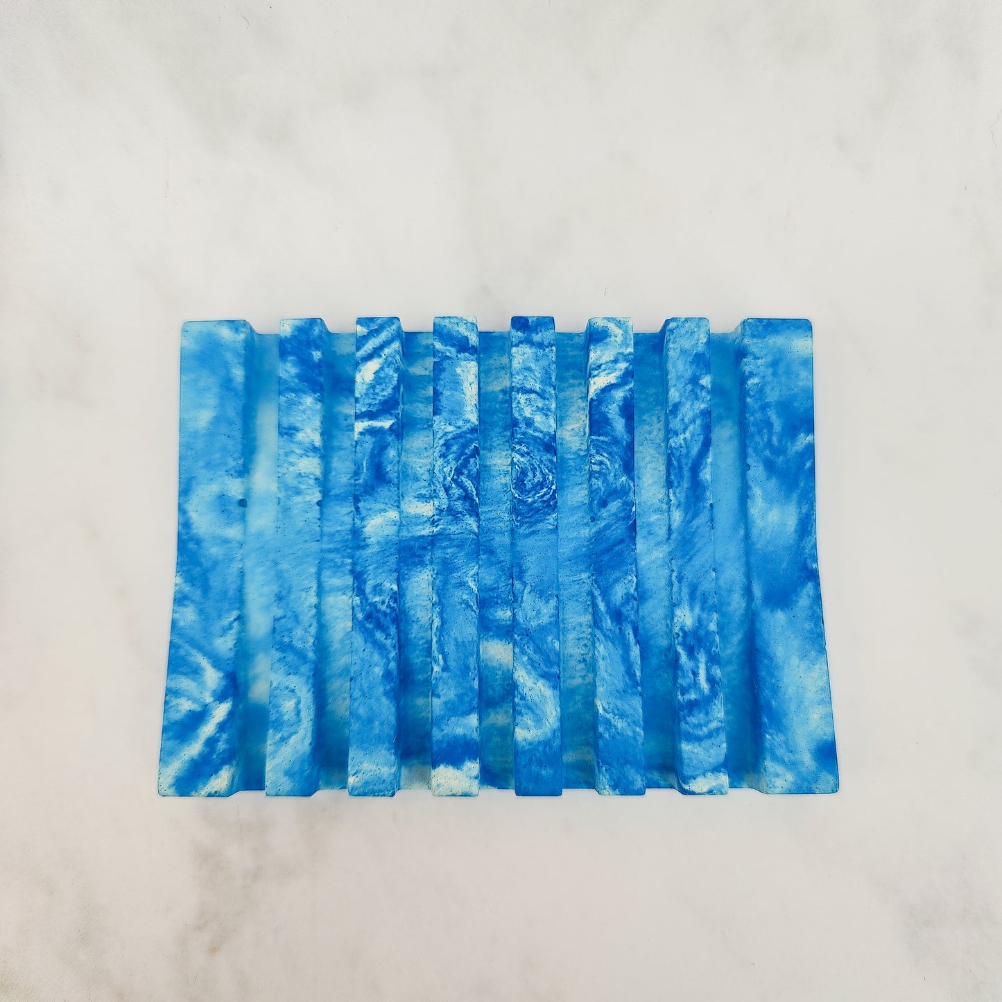 Blue Waves Jesmonite Soap Dish