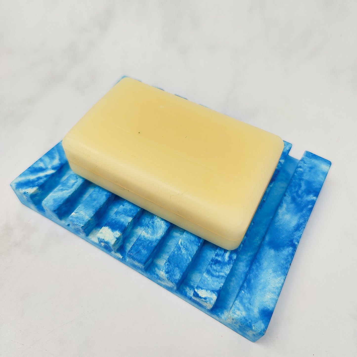 Blue Waves Jesmonite Soap Dish