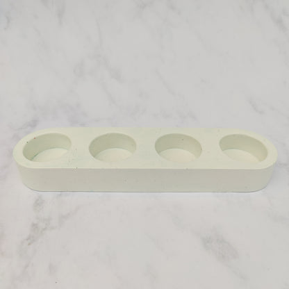 White Jesmonite Tealight Holder