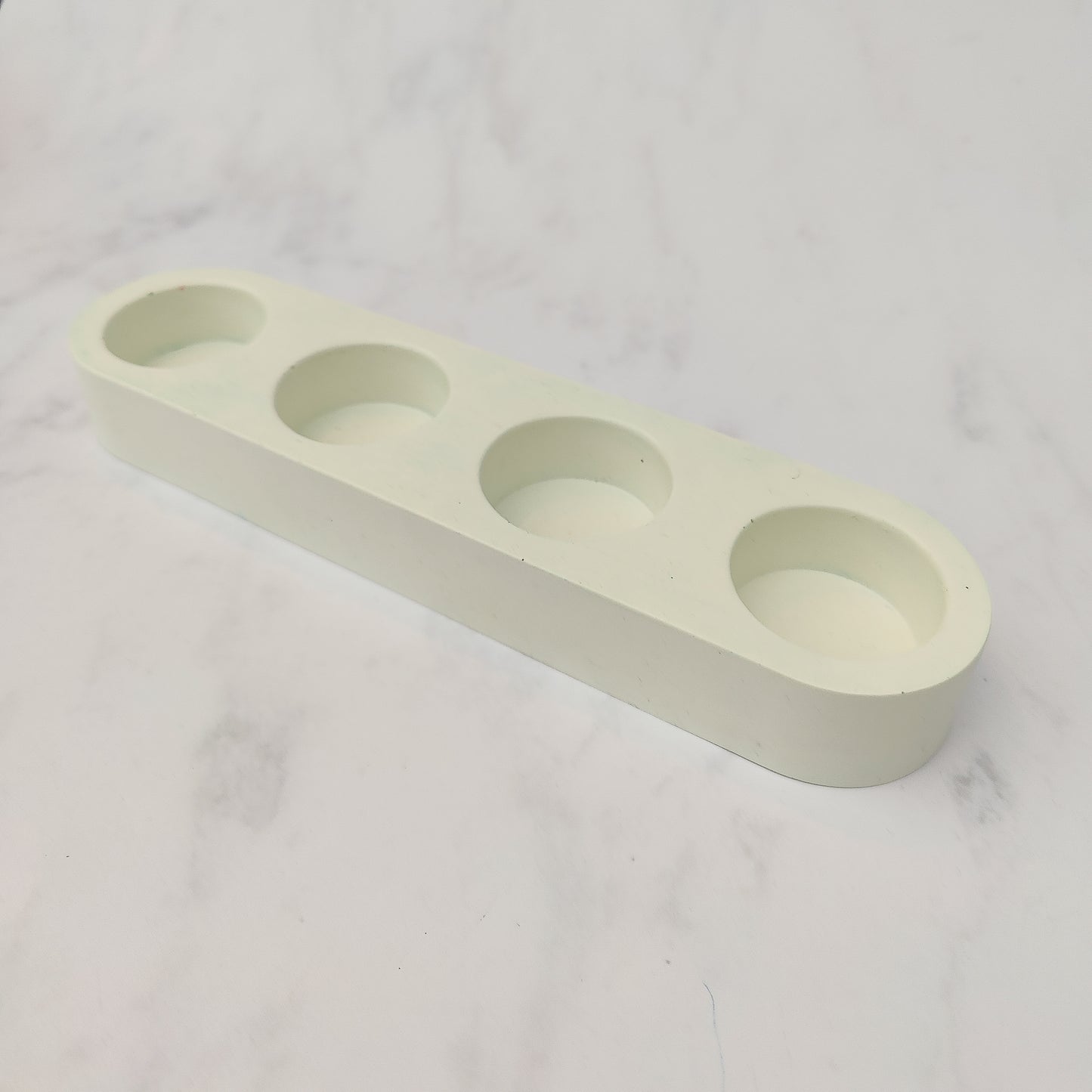 White Jesmonite Tealight Holder