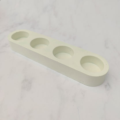 White Jesmonite Tealight Holder