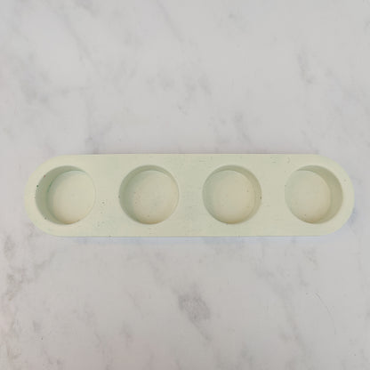 White Jesmonite Tealight Holder