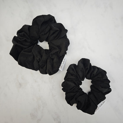 Black Corduroy Scrunchie Large