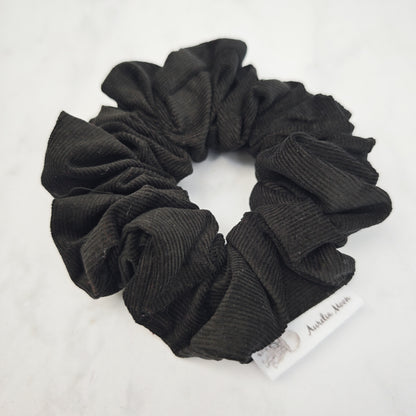 Black Corduroy Scrunchie Regular