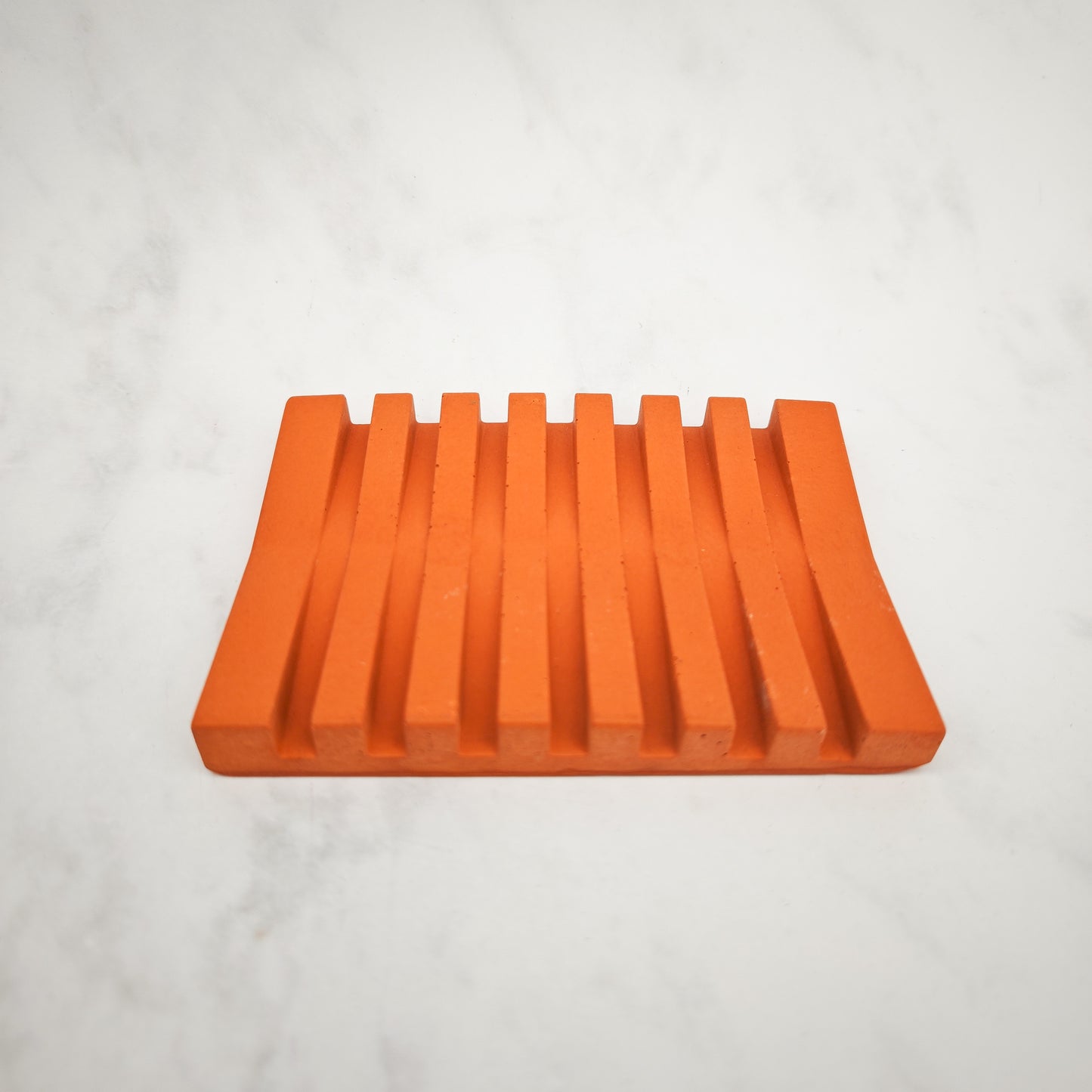 Pumpkin Orange Jesmonite Soap Dish