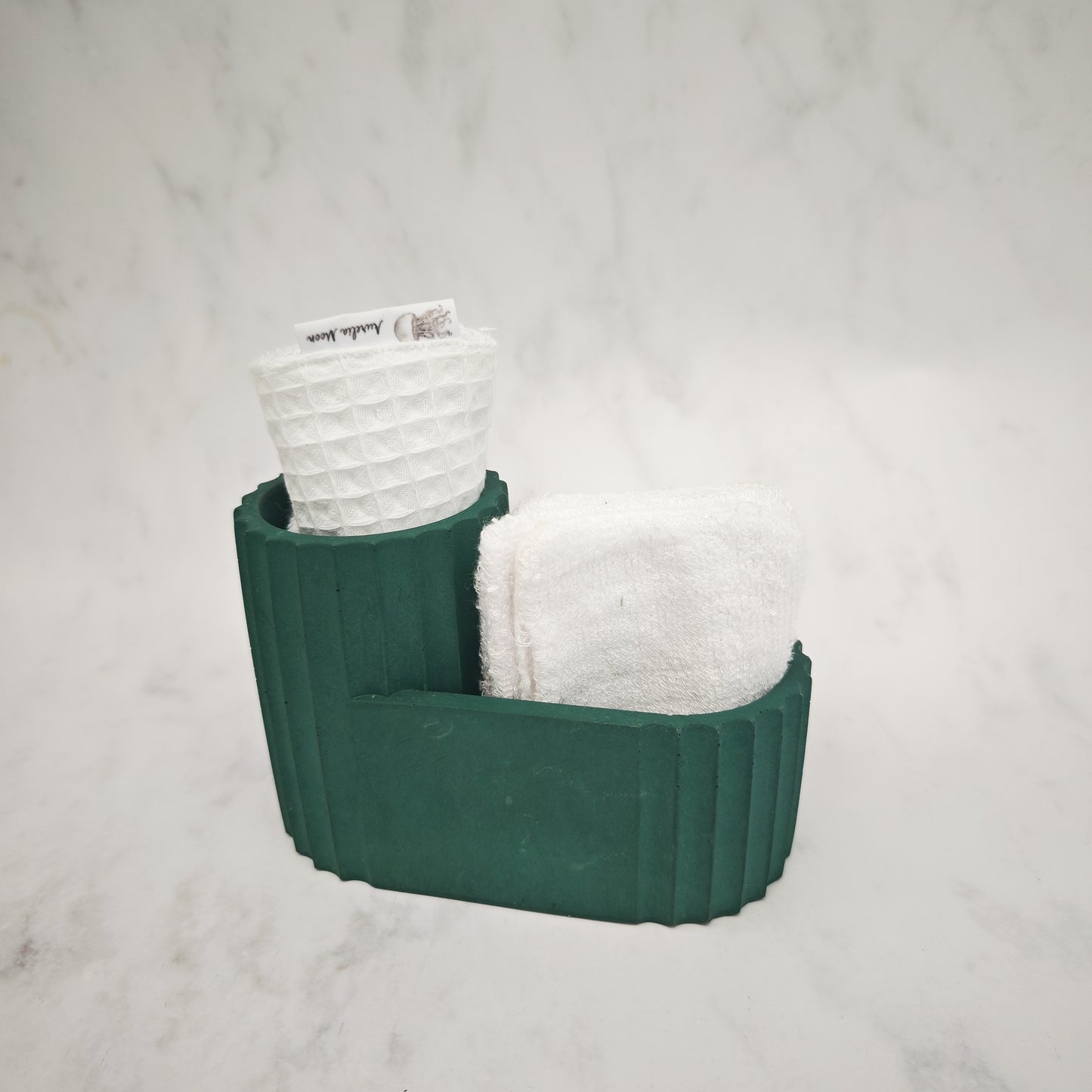 Emerald Green Jesmonite Bathroom Pot