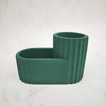 Emerald Green Jesmonite Bathroom Pot