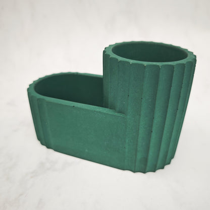 Emerald Green Jesmonite Bathroom Pot