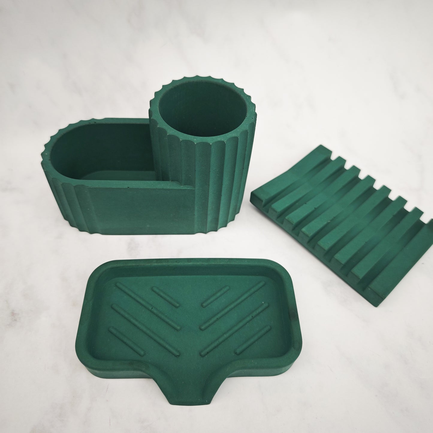 Emerald Jesmonite Soap Dish