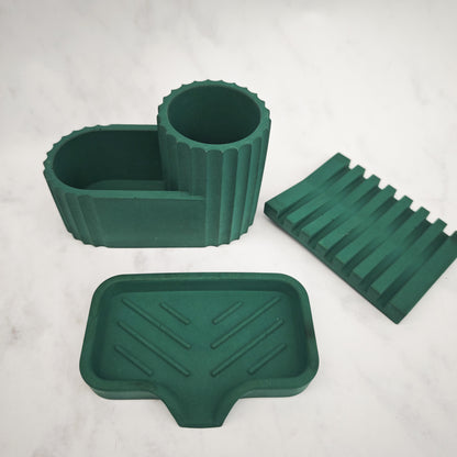 Emerald Jesmonite Soap Dish