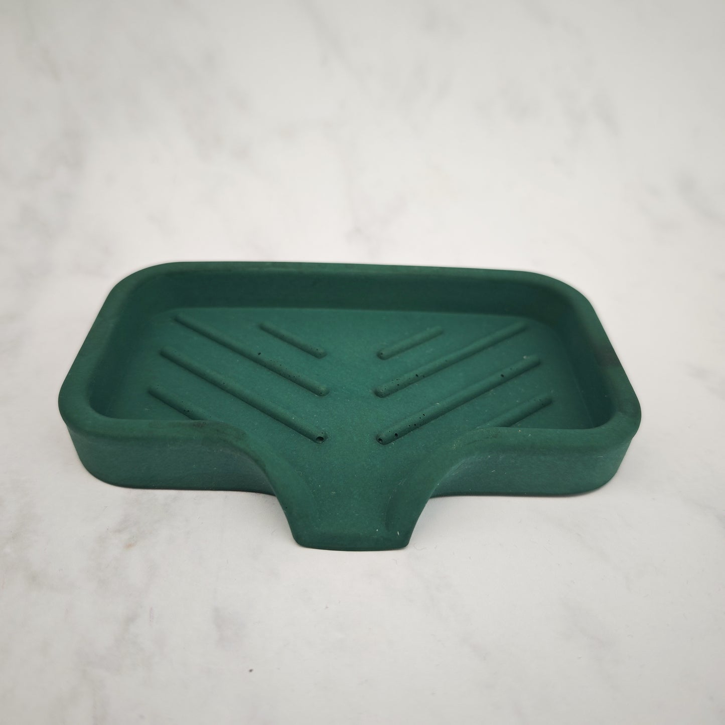 Emerald Green Soap Dish With Lip