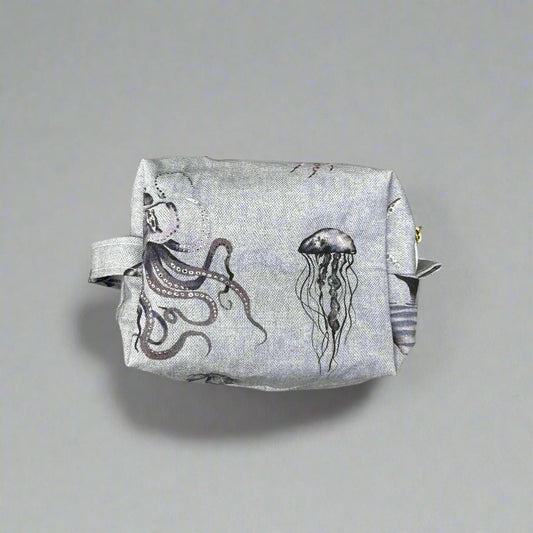 Small Blue Ocean Cosmetic Pouch